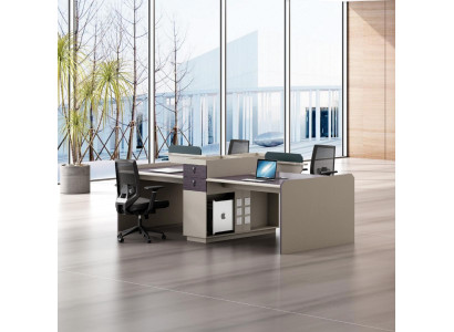 Gruppenschreibtisch Teamarbeitsplatz Gemeinschaftsschreibtisch Tisch Möbel 4pers