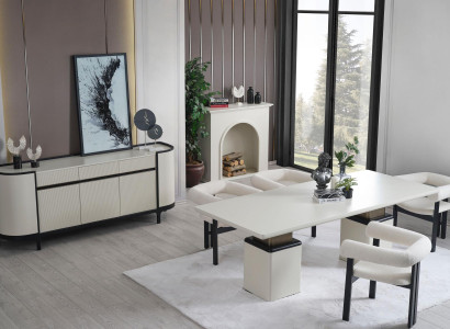 Stuhl Set Stühle Polster Garnitur Küchen Wohnzimmer Esszimmer Set Designer 4x