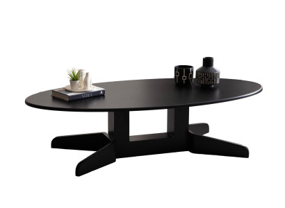 Couchtisch Luxus Design Holz Tisch  Wohnzimmer Schwarz Stil Modernes