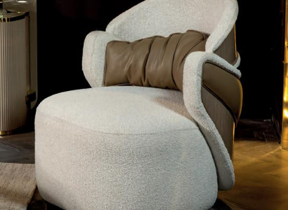 Sessel Wohnzimmer Sitz Modern Design Lehnsessel Holz 1-Sitzer Modern Polster Neu