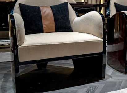 Sessel Modern Wohnzimmer Design Lehnsessel Erwachsene Holz 1-Sitzer Polster Neu