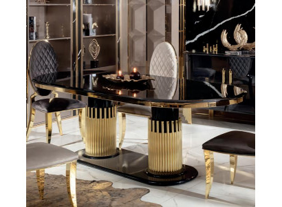 Esstisch Tisch Esszimmer Wohnzimmer Luxus Design Essgruppe Garnitur Modern Neu