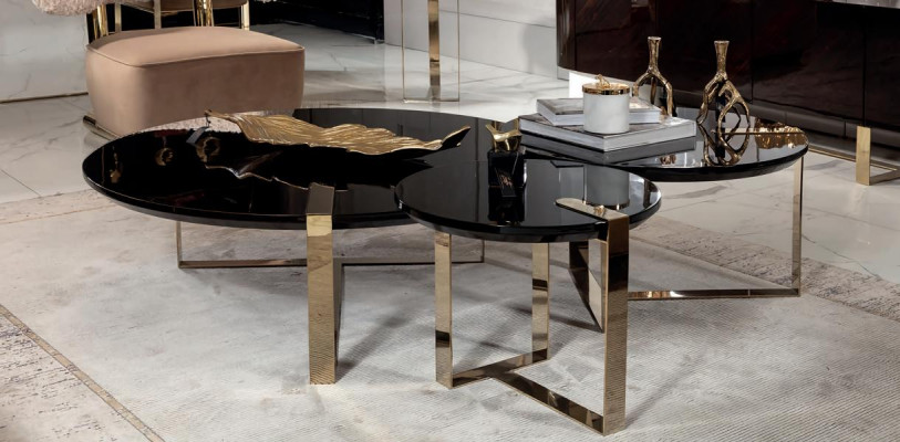 Couchtisch Holz Schwarz Wohnzimmer Sitz Modern Ästhetik Schönheit Einfarbig
