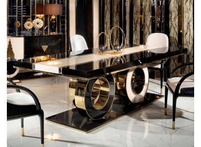 Esstisch Tisch Esszimmer Wohnzimmer Luxus Design Essgruppe Garnitur Modern Neu