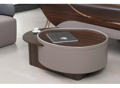 Couchtisch Braun Luxus Couchtische Holz Design Elegantes Büro 100 cm Neu