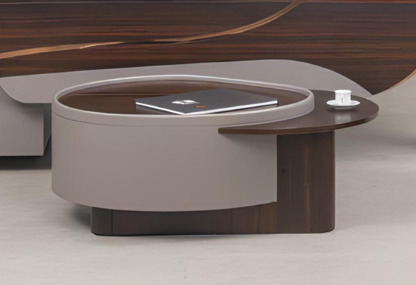 Couchtisch Braun Luxus Couchtische Holz Design Elegantes Büro 100 cm Neu