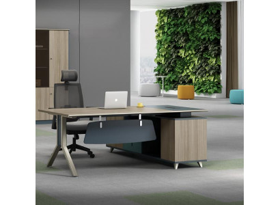 Eckschreibtisch Büro Tisch Schreibtisch Möbel Einrichtung Chef Schreibtische