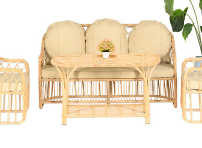 4tlg Moderne Gartenmöbel Sofa Sessel Couchtisch Veranda SofaGarnitur Lux Neu