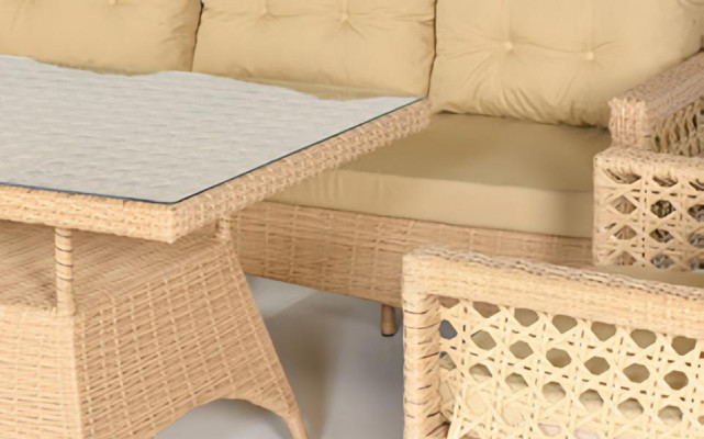 GartenMöbel Set4tlg Sofagarnitur Terrasse Sofa Couchtisch Benutzerfreundlichkeit