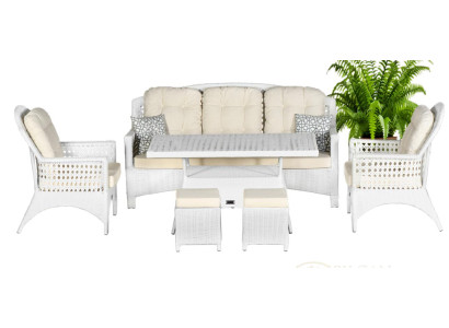 Eleganz GartenMöbel Sofa Sessel Couchtisch Vielseitigkeit Pflegeleichtigkeit