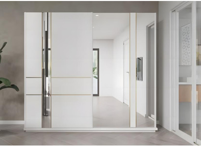 Kleiderschrank Holzschrank Schrank Schlafzimmerschrank Weiß Holz