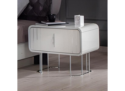 Nachttisch Nachtschränkchen Nachtschrank Weiß Holz Design Schrank