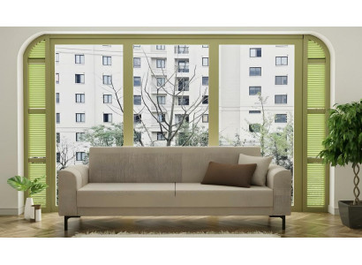 Dreisitzer Sofa 3 Sitzer Grau Stoffsofas Polstersofa Couch Design