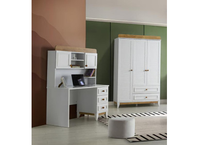 Schreibtisch Kleiderschrank Schlafzimmer Kombination für das Kinderzimmer