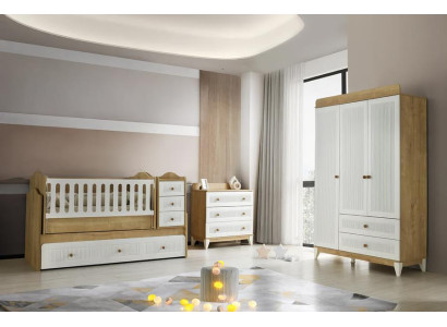 Bett Komplette Betten Kindermöbel Kinderzimmer Weiß 3tlg Holz Schlafzimmer