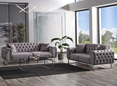 Textil Couch Sofagarnitur Neu 3 2 Sitzer Garnitur Design Moderne Sofa Couchen