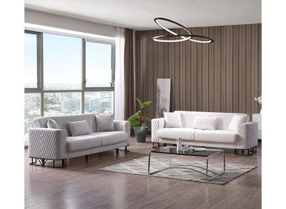 Wohnzimmer Sofagarnitur Dreisitzer Set 3 2 Sitzer Sessel Luxus Hochwertig Möbel