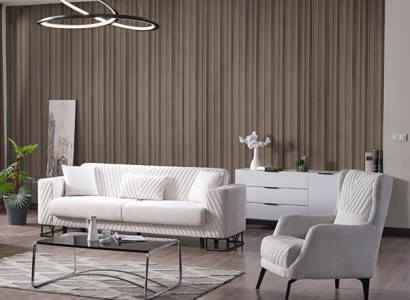 Wohnzimmer Sofagarnitur Dreisitzer Sessel Couch Set Sofa 3 Sitzer Luxus Sessel