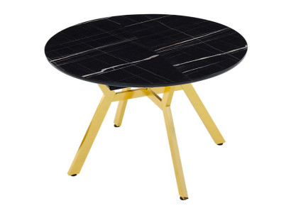 Esstisch Rund Esszimmertisch Essecke Esszimmermöbel Tisch Schwarz Modern