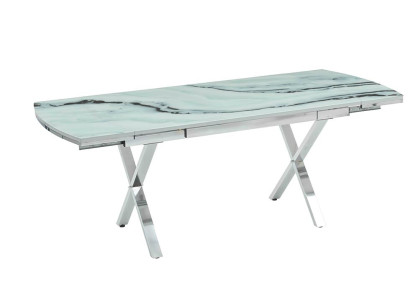 Esstisch Rechteckig  Esszimmertisch Essecke Esszimmermöbel Tisch Blau Modern