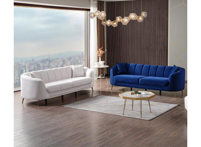 Wohnzimmer 2x 3-Sitzer Sofas Luxus Polster Couchen Hochwertig Sitzmöbel