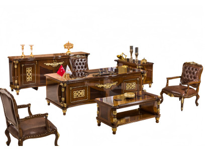 Luxus Möbel Arbeitszimmer Büroeinrichtung Office Büro Set Klassisch 6tlg.
