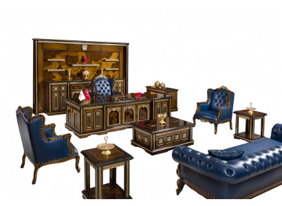 Büroeinrichtung Komplett Schreibtisch Sofas Sessel Stauraum Arbeitszimmer 10tlg