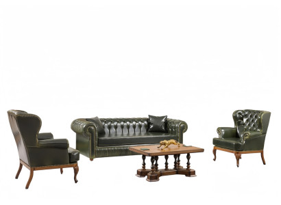 Sessel Couchtisch Artdéco Arbeitszimmer Sitzkomfort Exklusive Luxuriös 4tlg