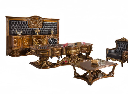 Art déco Sessel Couchtisch Schreibtisch Chefsessel Pano Luxus Prestigeträchtig