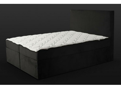 Doppelbett Schlafzimmer Bett 180сm Matratze Schwarz moderner Stil Holz