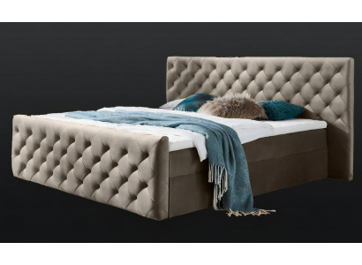Moderner Doppelbett Bett Schlafzimmer 180сm Matratze Hochwertig Chesterfield