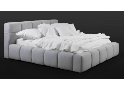 Schlafzimmer Doppelbett Bett 180сm Matratze Grau moderner Stil Holz