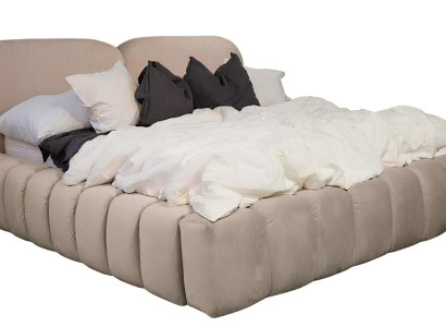 Bett Doppelbett Schlafzimmer 180сm Matratze Beige moderner Stil Hochwertig