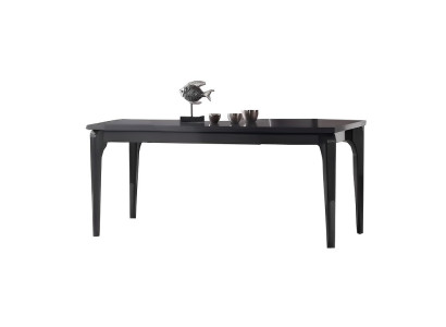 Esszimmer Esstisch Schwarz Tisch hölzern Küchentisch Küche Moderne Möbel Luxus