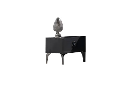 Nachttisch Beistelltisch Schlafzimmer Moderne Möbel Nachtkästchen Schwarz Holz
