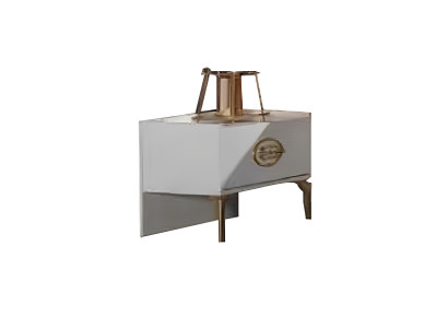 Nachttisch aus Holz für ein gemütliches Jugendzimmer-Design Stilvolle Weiß