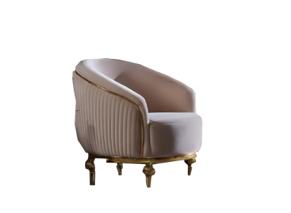 Sessel Arbeitsstuhl Bürostuhl Wohnzimmer Bürosessel Arbeitszimmer Beige Möbel