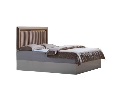 Bett Doppelbett Schlafzimmer 160сm Matratze Weiß moderner Stil Hochwertig