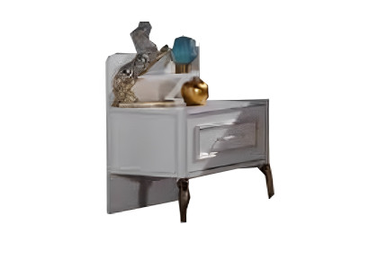 Nachttisch aus Holz für ein gemütliches Jugendzimmer-Design Stilvolle Weiß