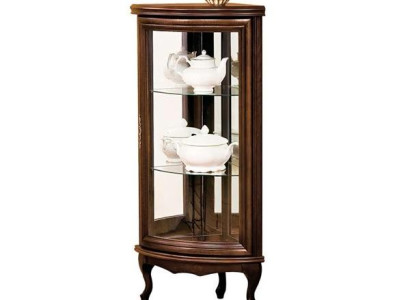 Schrankvitrine Eckvitrine Glasschrank Schrankregal Glasvitrine Regal Vitrine