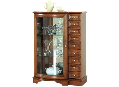 Vitrine Glasvitrine Schaukästchen Glasschrank Regalvitrine Schubladenschrank