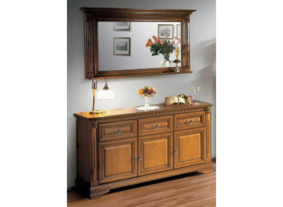 Sideboard mit Spiegel Vorratsschrank Anrichte Wandspiegel Klassisches Set