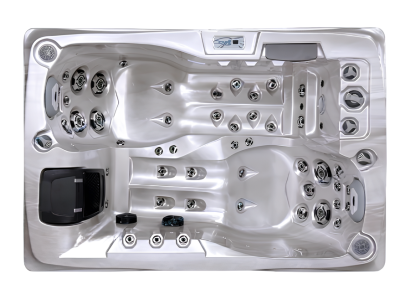 Hydromassagewanne Whirlpool Massagedüsen Sprudelbad Massagebad 200x135 cm