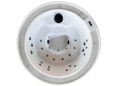 Whirlpool Hydromassagebad Sprudelwanne Whirlwanne Massagebecken 180x180 cm