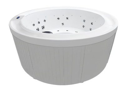 Runder Whirlpool Massagebecken Blubberbad Massagebad Outdoor-Spa 180x180 cm