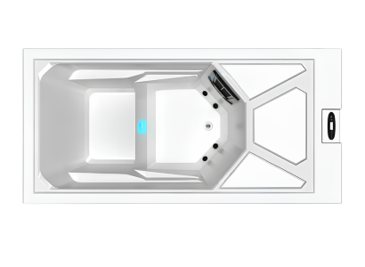 Whirlpool Erkältungsbad Outdoor-Kaltwasser-Spa Relaxpool Massagebad 215x105 cm