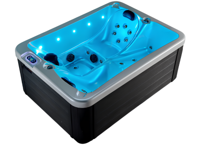 Hydromassagewanne Whirlpool Blubberbad Sprudelwanne Hydromassagebad 200x145 cm