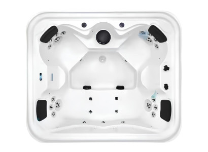 Massagebad Outdoor-Spa Hydromassagewanne Whirlwanne Whirlpool 206x176 cm