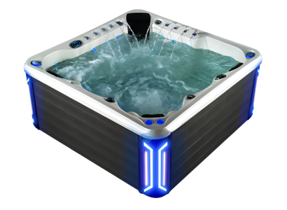 Hydromassagewanne Whirlwanne Whirlpool Massagebad Warmwasserbad 200x200cm