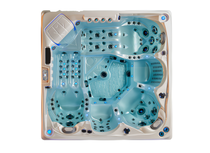 Außenwhirlpool Hydromassagewanne Blubberbad Outdoor-Spa Whirlpool 230x230cm